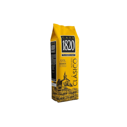 Café 1820 Classic, High Altitude Blend Ground Coffee, 100% Arabica, Dark Roast, 18 oz