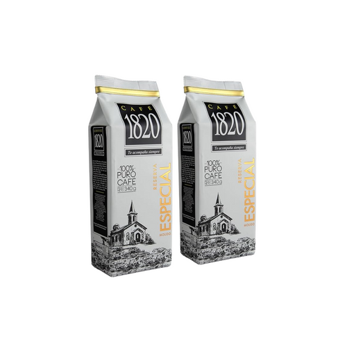 Café 1820 High Altitude Blend, Special Reserve Ground Coffee, 100% Arabica, Medium Roast 12 oz (2 Pack)